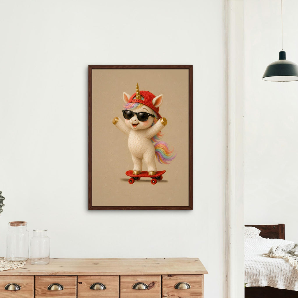 Unicorn Nursery Wall Art featuring baby unicorn, perfect unicorn art print for home decor