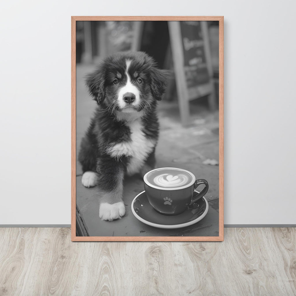 Bernese Mountain Dog Black & White Print with black white poster details, curated for poster black white interiors