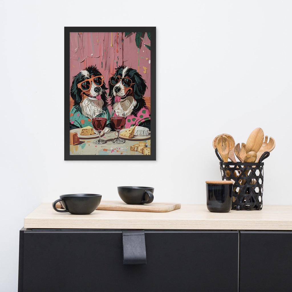 Bernese Mountain Dog Oil Painting Style Wall Art showcasing bernese dog painting, a great pick for dog oil painting lovers