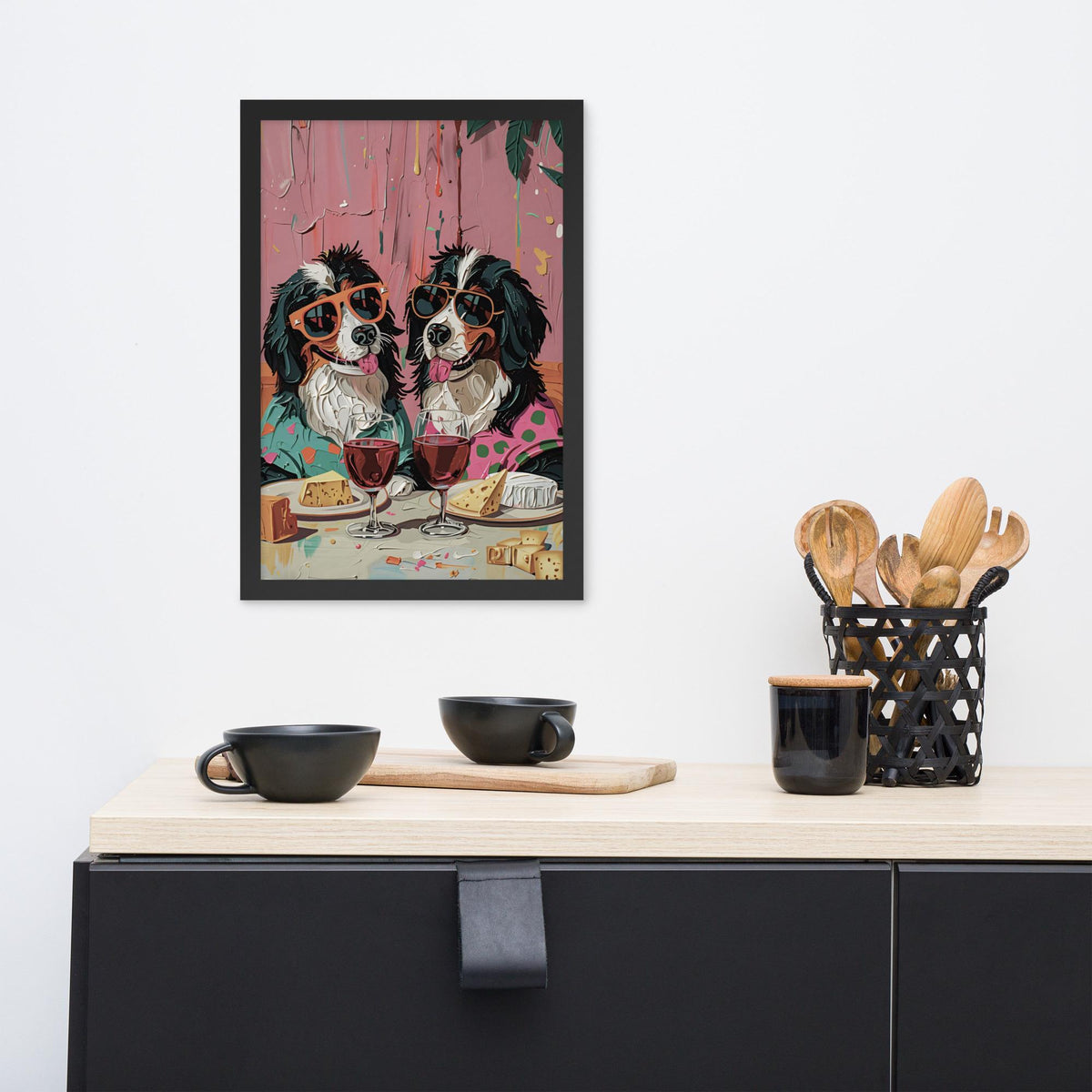 Bernese Mountain Dog Oil Painting Style Wall Art showcasing bernese dog painting, a great pick for dog oil painting lovers