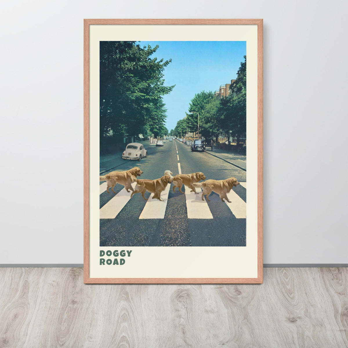 Abbey Road Dogs Wall Art with funny poster details, curated for whimsical dog poster interiors