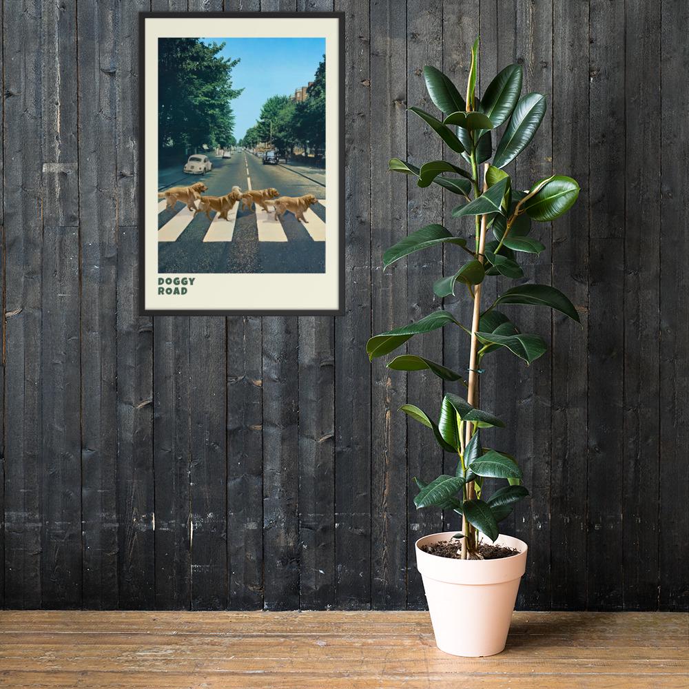 Abbey Road Dogs Wall Art showcasing beatles gifts, a great pick for whimsical decor lovers