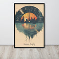 Music Vinyl Art Print with minimalist wall art details, curated for vinyl record art interiors