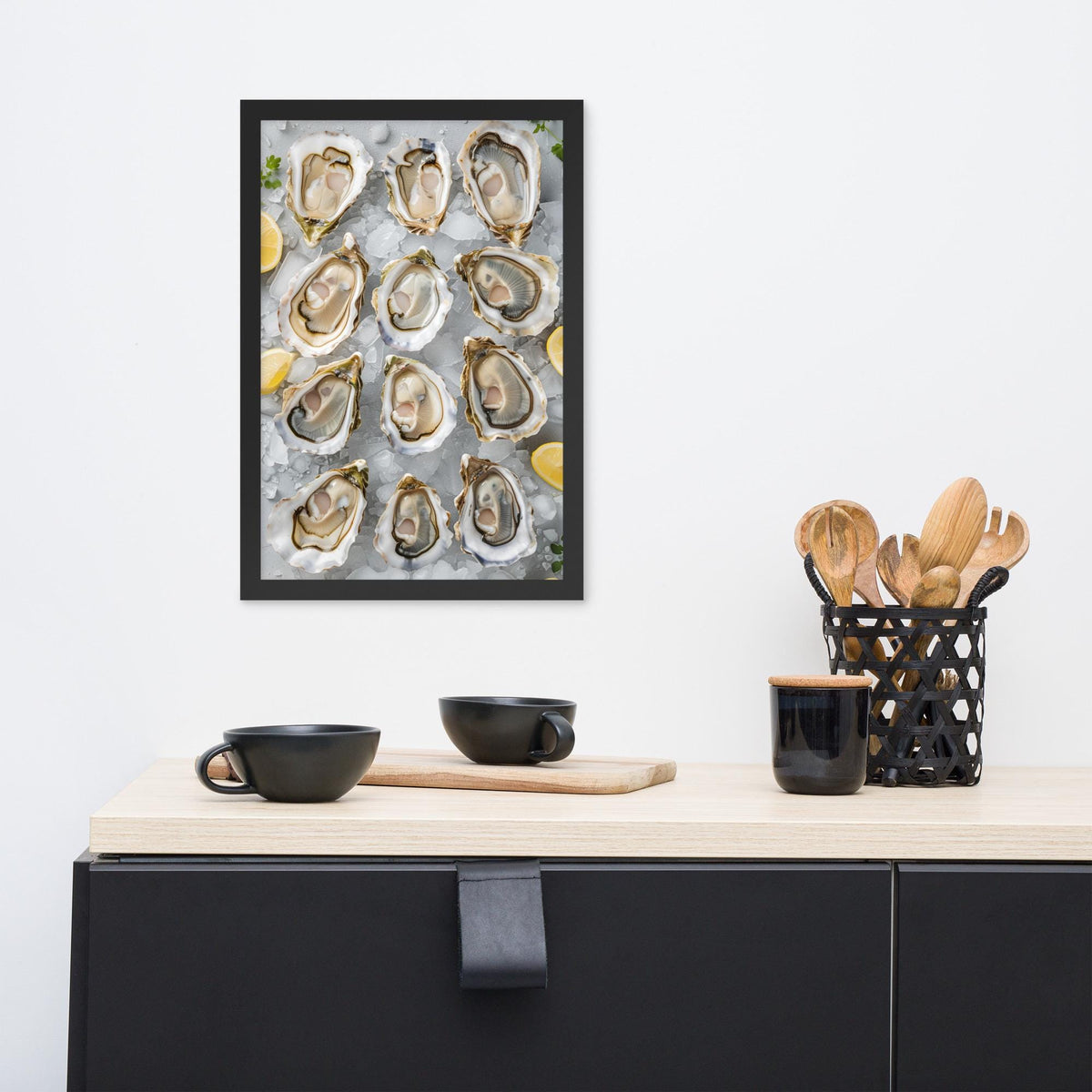Oyster Wall Art Print showcasing food lover gift, a great pick for oyster print lovers