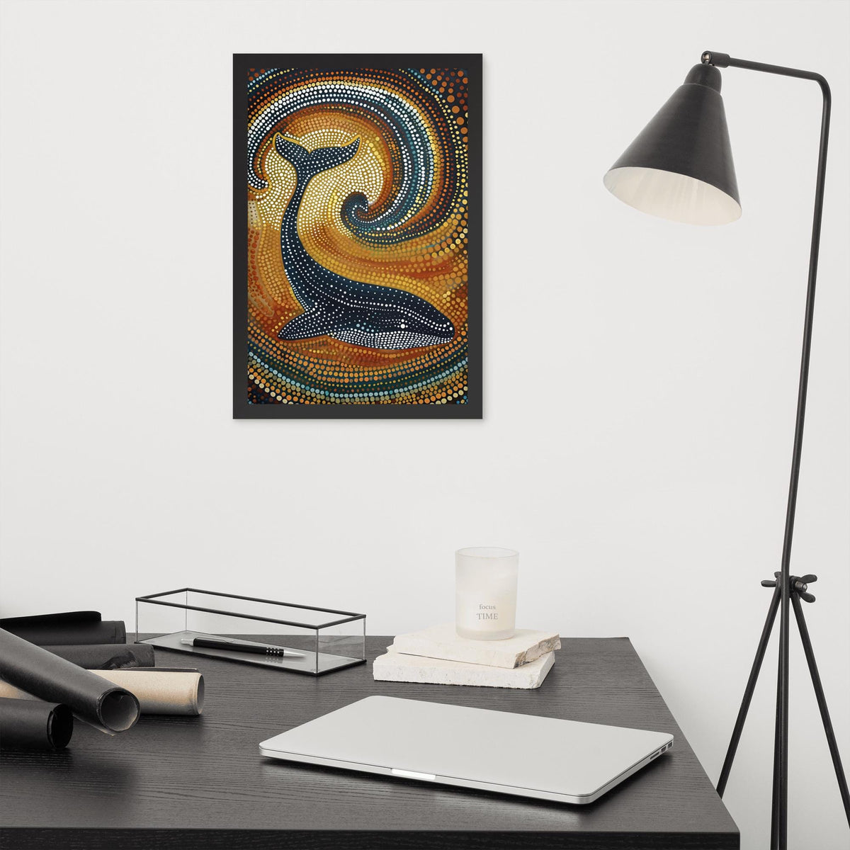 Aboriginal Wall Art styled on a wall, blending aboriginal dot art and indigenous wall art inspiration