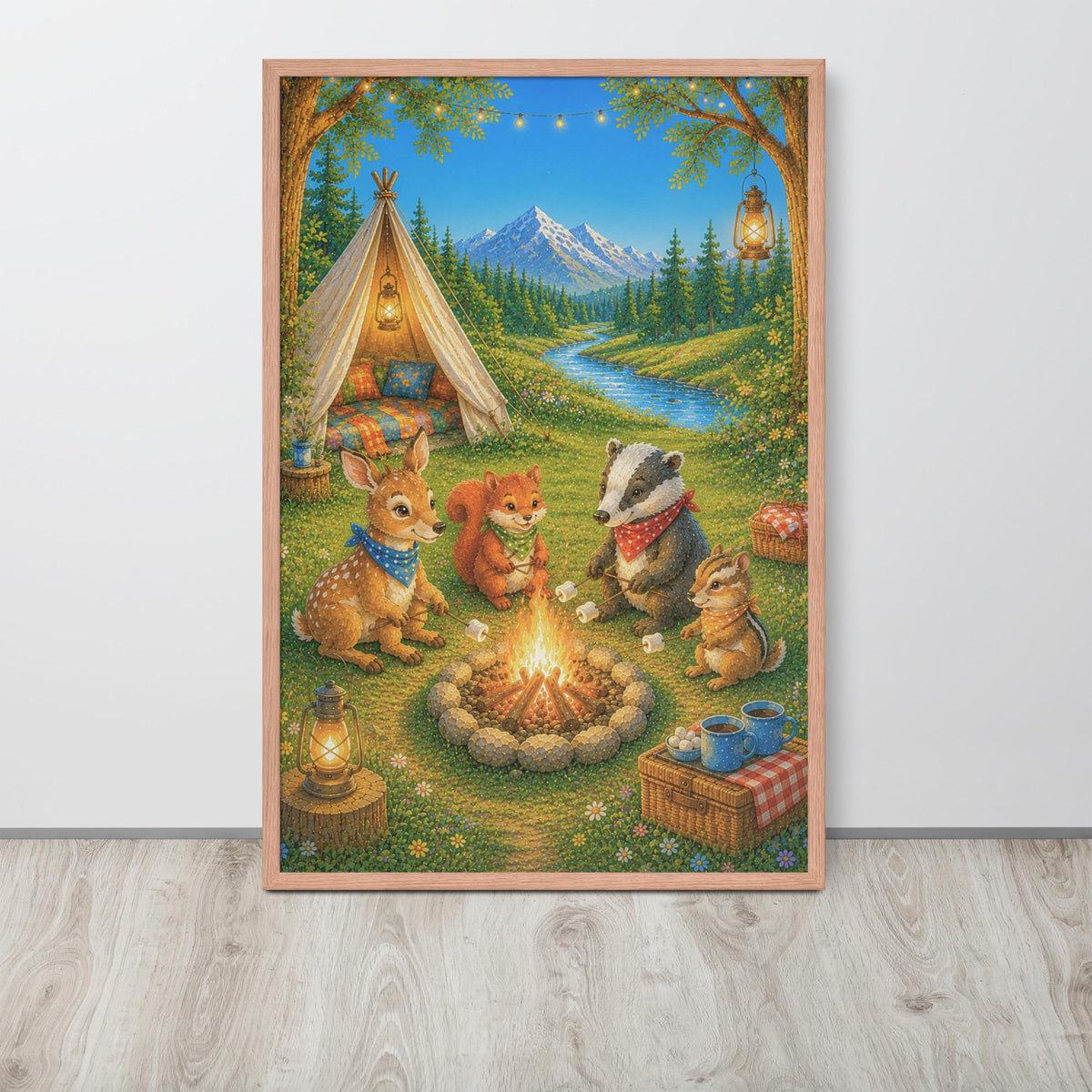 Woodland Nursery Wall Art with farm nursery art details, curated for woodland nursery interiors