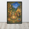 Woodland Nursery Wall Art mockup highlighting farm nursery decor and woodland night style